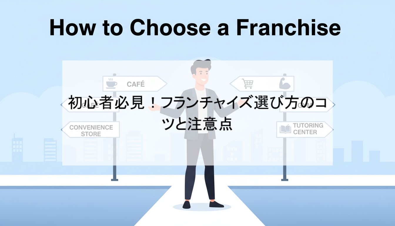 初心者必見！フランチャイズ選び方のコツと注意点