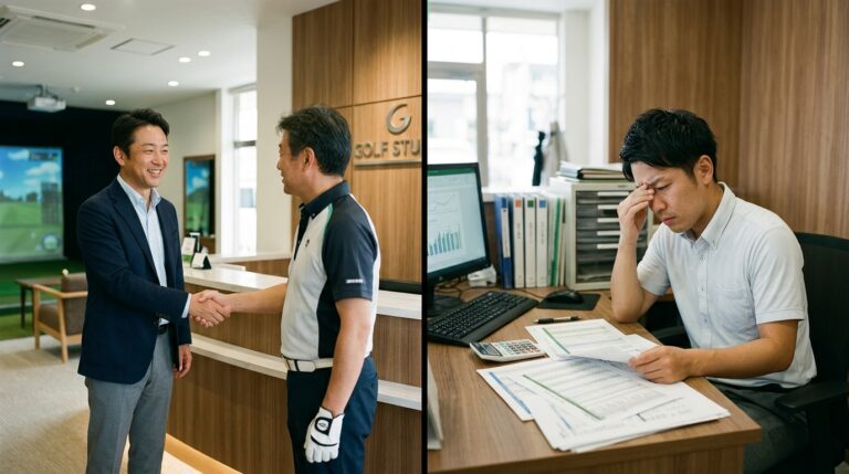 ゴルフフランチャイズ開業に必要な資金と収支イメージ