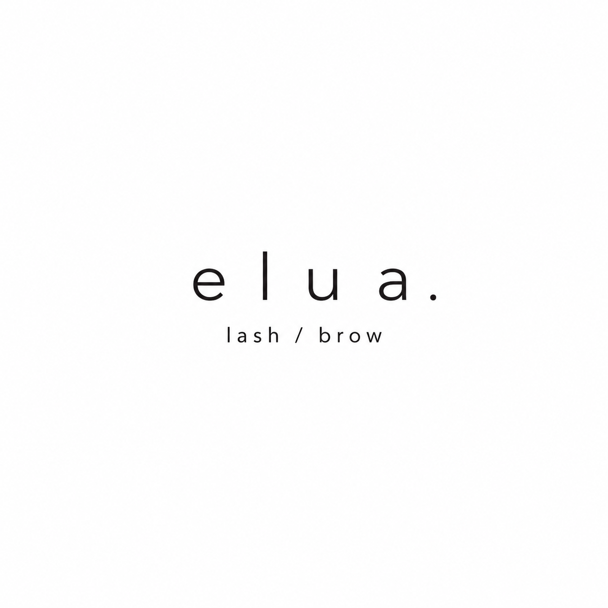 elua 眉毛とまつ毛パーマの専門店 ロゴ