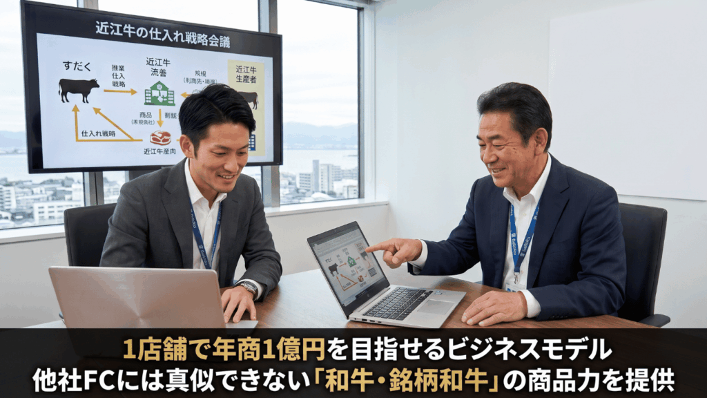 【圧倒的差別化】30店舗以上のチェーンで唯一無二！「銘柄和牛」を扱えるFCモデル