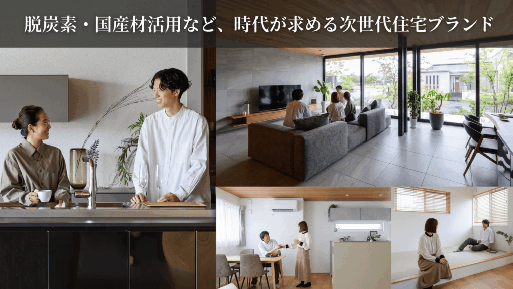 脱炭素・国産材活用など、時代が求める次世代住宅ブランド