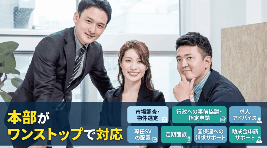 物件・採用・申請から開業後の実務まで「丸投げさせない」徹底伴走支援
