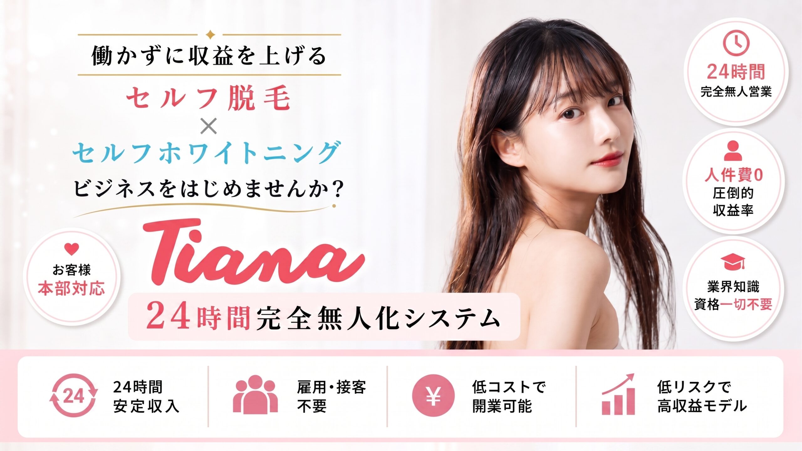 完全無人24時間 セルフ脱毛×ホワイトニングサロン Tiana（ティアナ）