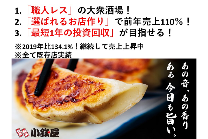 手造り餃子と串焼きの大衆酒場　小鉄屋
