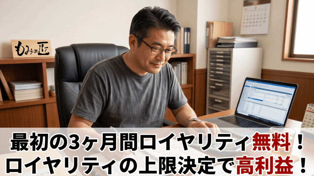 【圧倒的な利益還元】業界常識を壊す「ロイヤリティ5%・上限16.5万円」＆オープン3ヶ月無料！